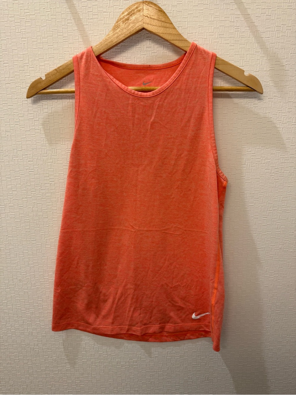 Nike Dri-FIT Heathered Coral Orange Tank